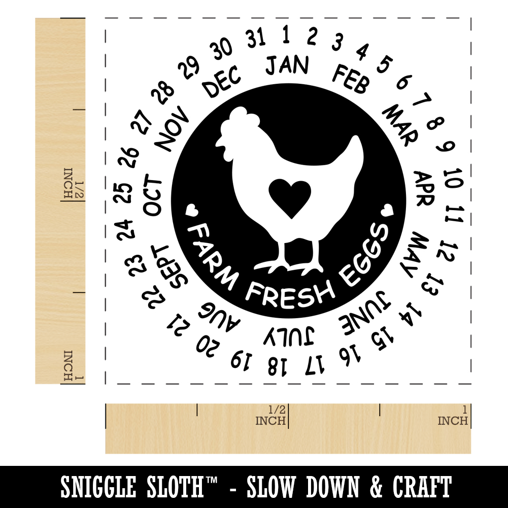 Mini FRESH EGGS STAMP, Egg Farm Stamp, Mini Stamp for Eggs, Mini