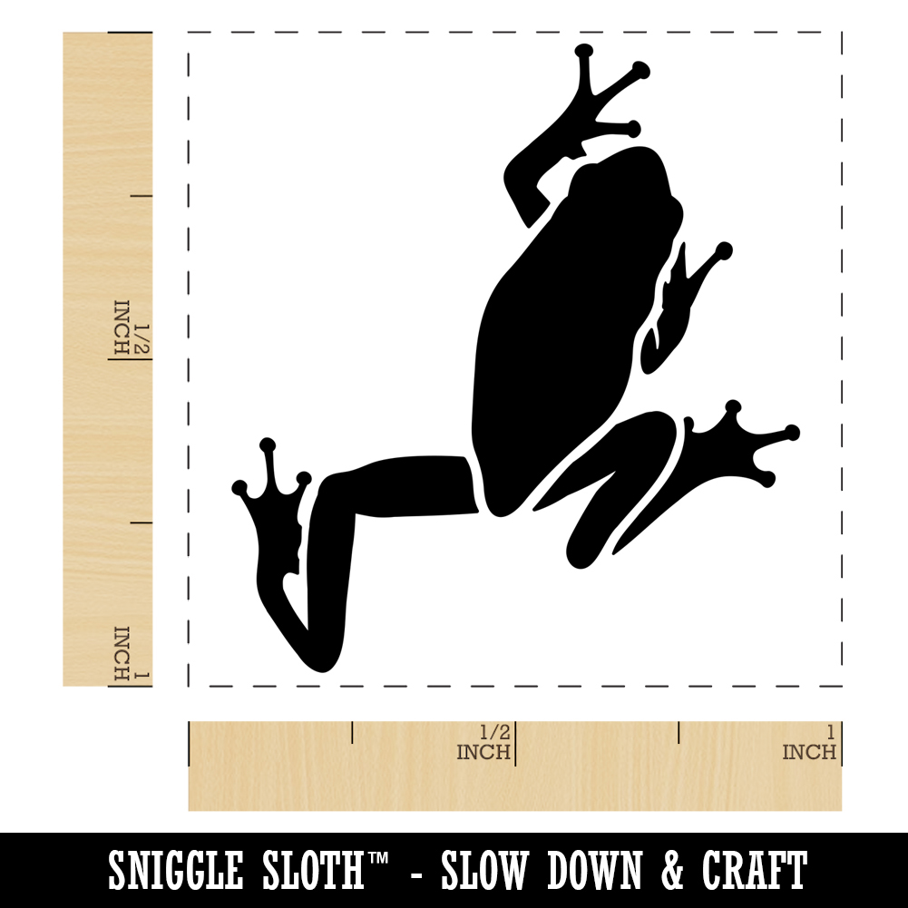 Climbing Tree Frog Self-Inking Rubber Stamp Ink Stamper