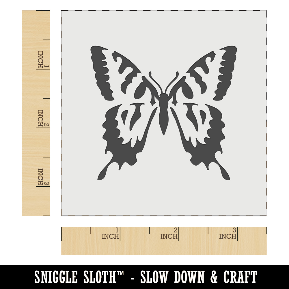 Two-Tone Swallowtail Butterfly Stencil