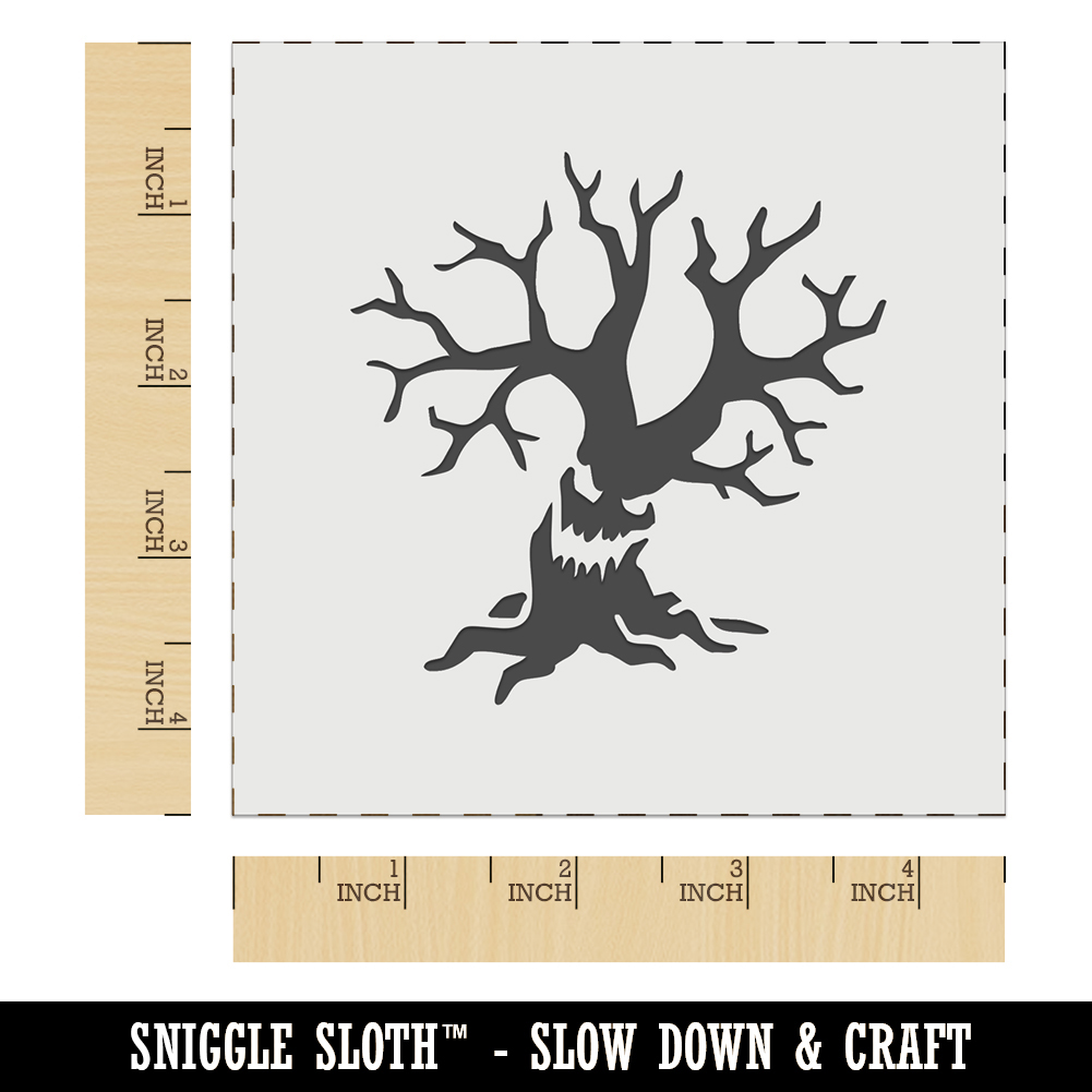 Sloth Hanging on Tree Branch Wall Cookie DIY Craft Reusable Stencil 