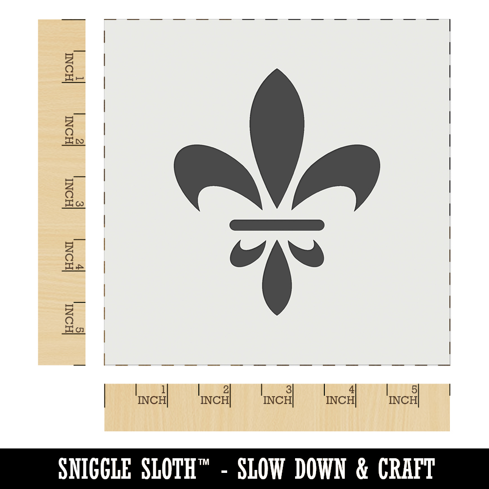 Fleur De Lis French Mardi Gras Elegant Wall Cookie DIY Craft Reusable  Stencil