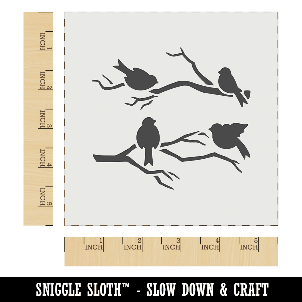 Sloth Hanging on Tree Branch Wall Cookie DIY Craft Reusable Stencil