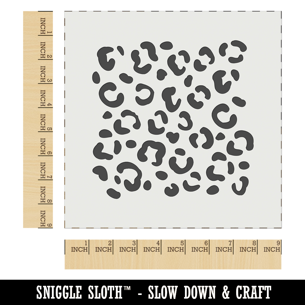 leopard print stencil printable