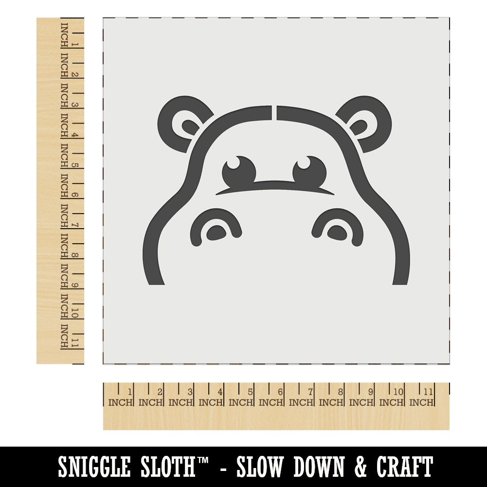 Peeking Sloth DIY Cookie Wall Craft Stencil - 11.5 Inch