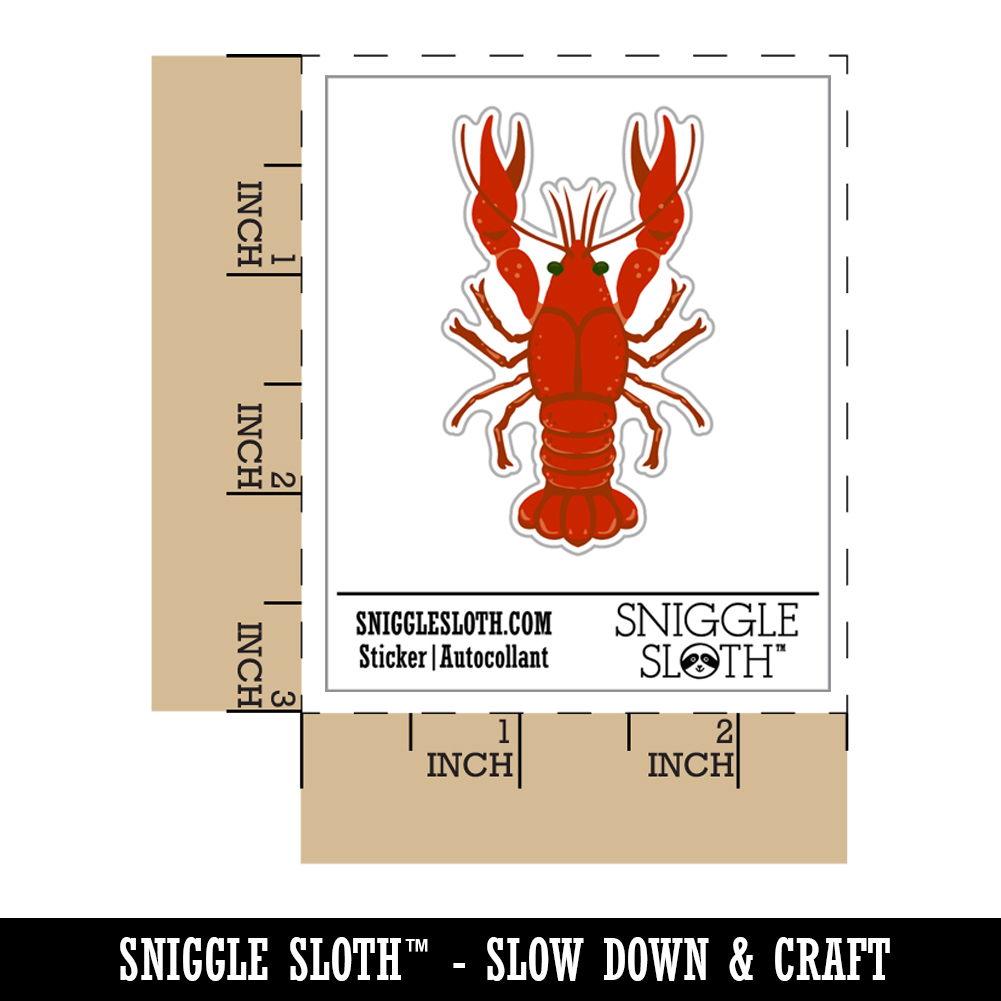 Crawdad Krebse Mudbug Krebstier Laptop Wasserflasche Aufkleber 5er-Pack - Bild 7 von 10