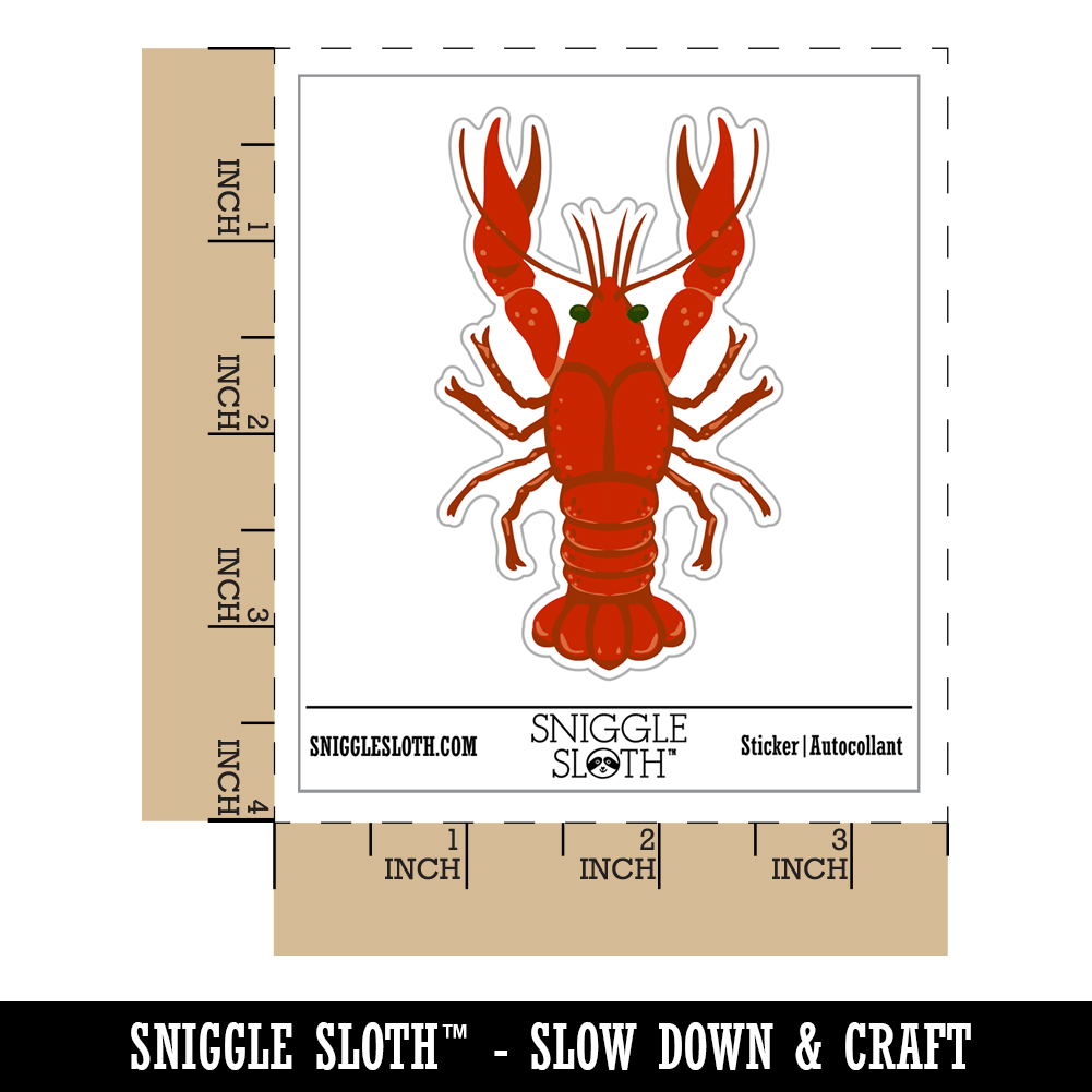 Crawdad Krebse Mudbug Krebstier Laptop Wasserflasche Aufkleber 5er-Pack - Bild 8 von 10