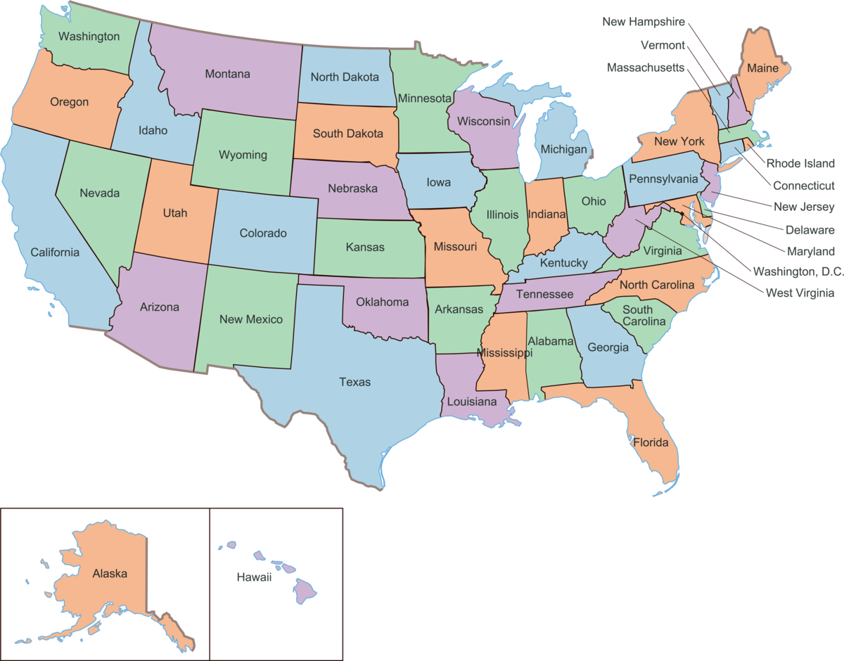 Delstater i USA – Store norske leksikon