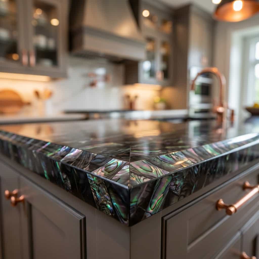 Black Mother of Pearl Edge Detail