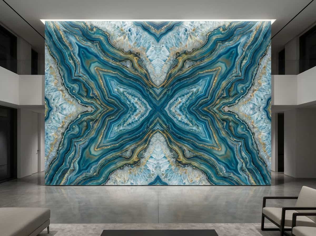 Agate Blue Bookmatch View