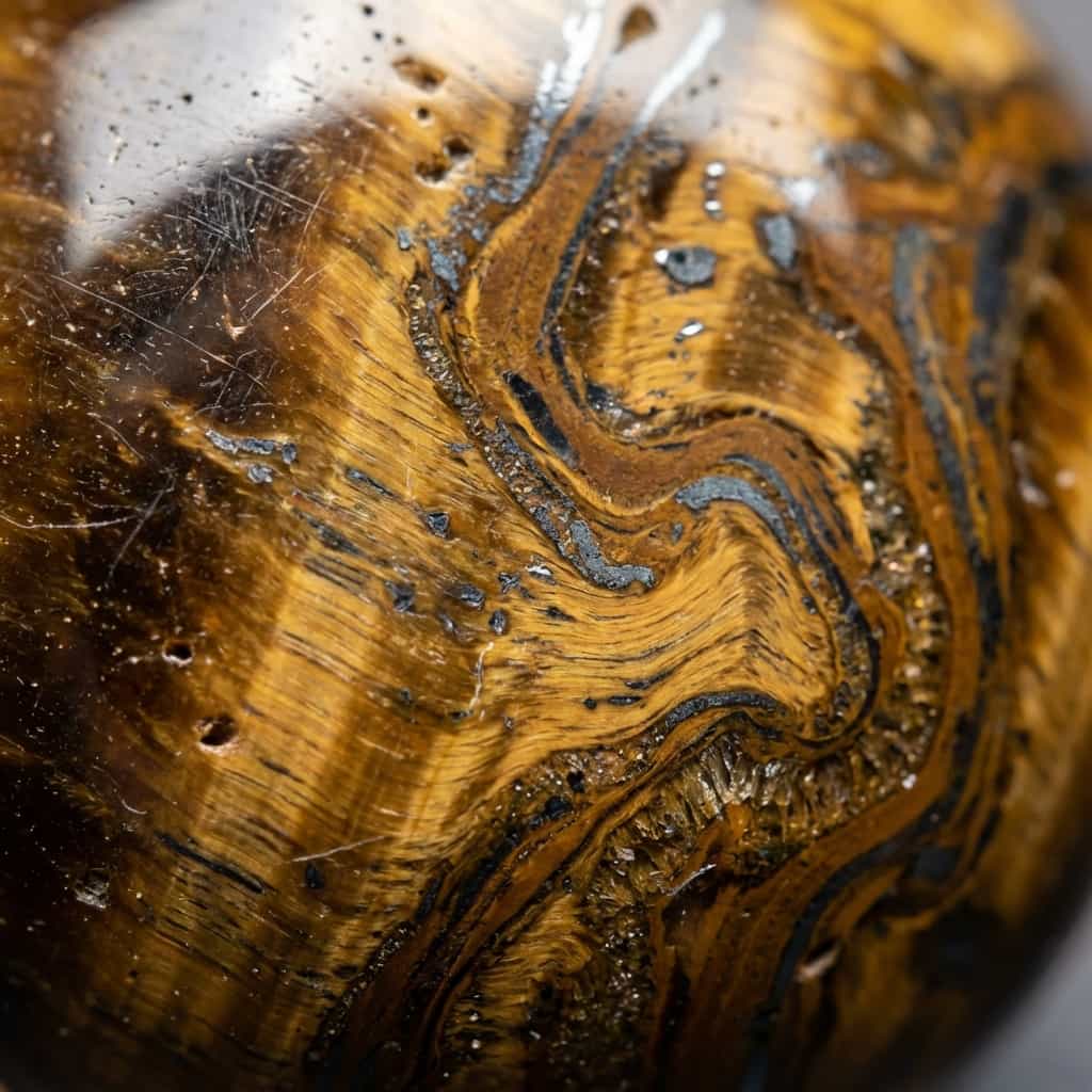 Tiger Eye Black Texture Detail