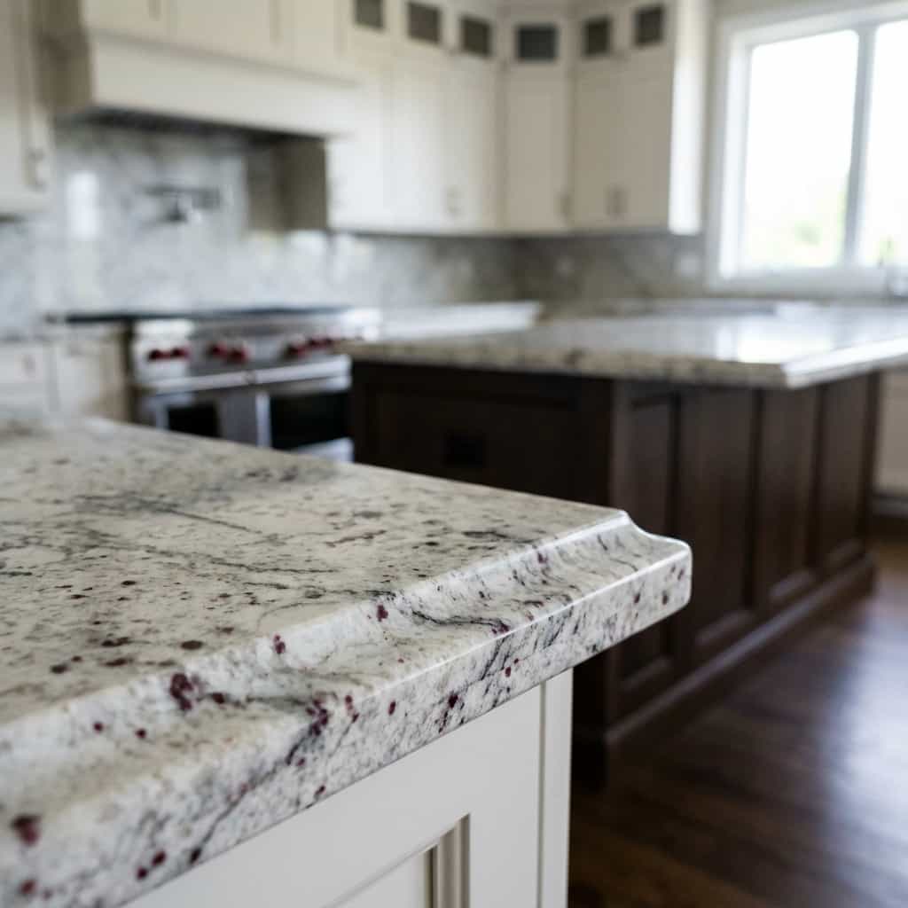 Kashmir White Edge Detail