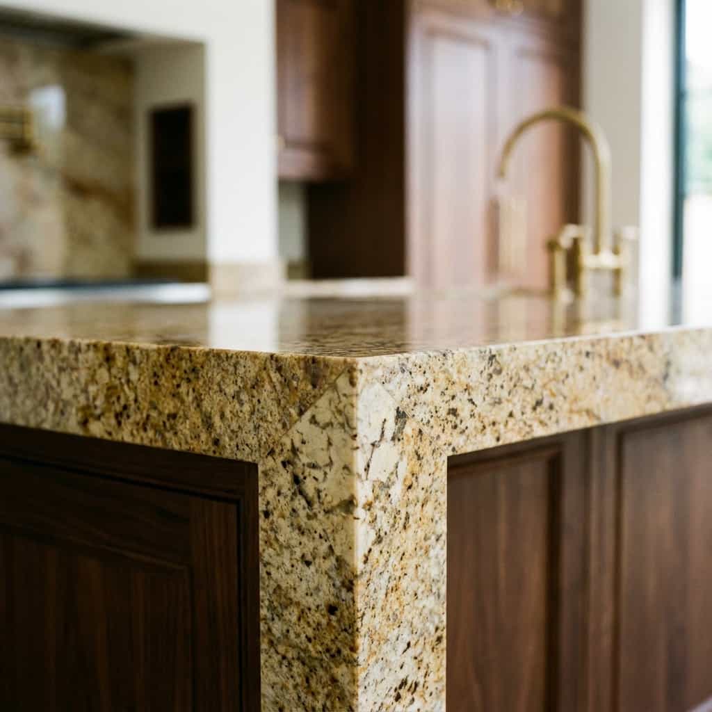 Giallo Fiorito Edge Detail