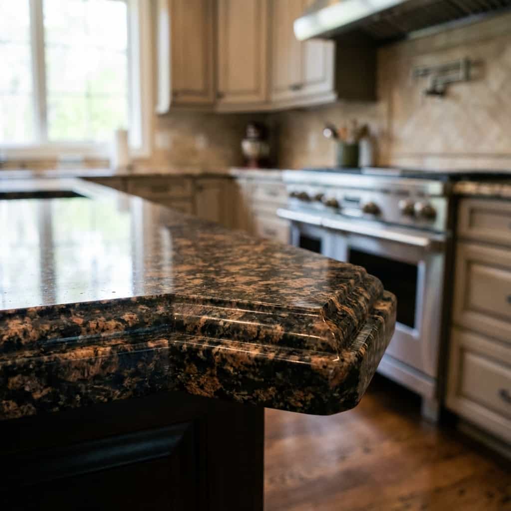 Coffee Brown Edge Detail