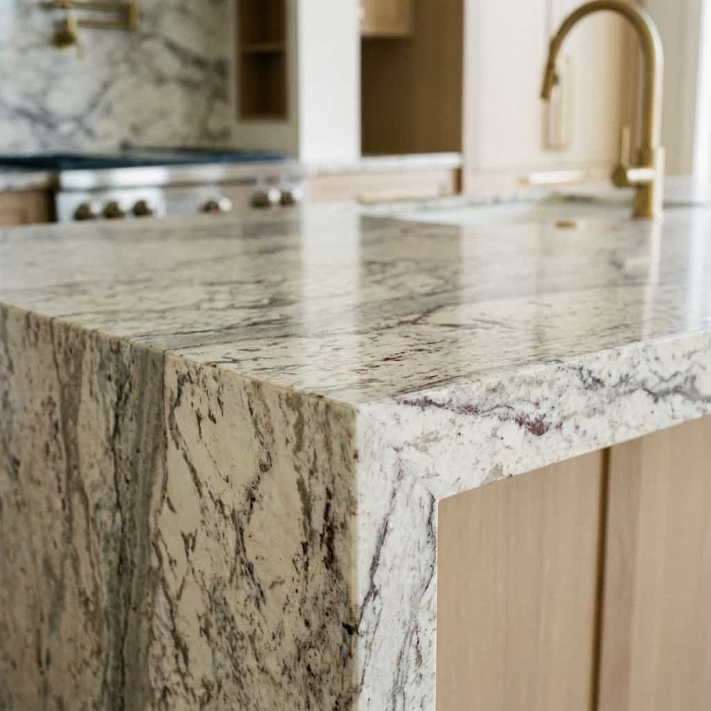 Bianco Romano Edge Detail