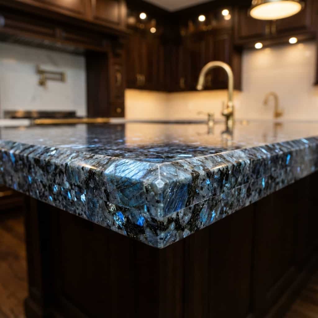 Volga Blue Edge Detail