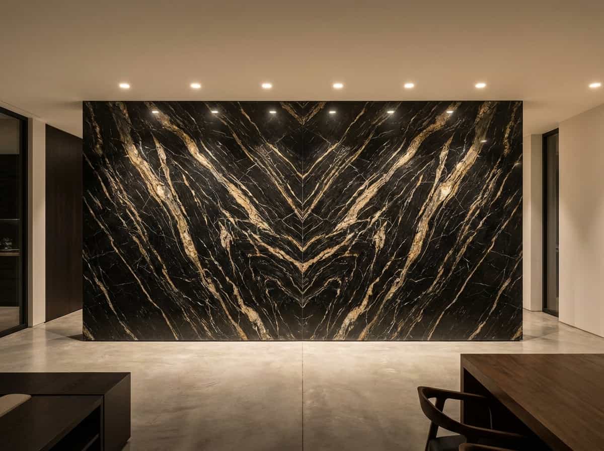 Nero Saint Laurent Bookmatch View