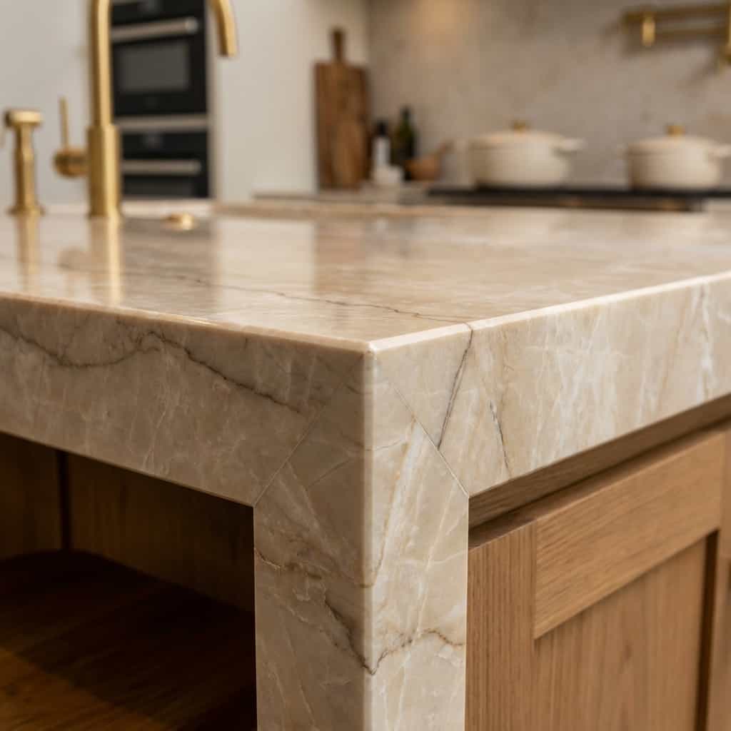 Botticino Classico Edge Detail