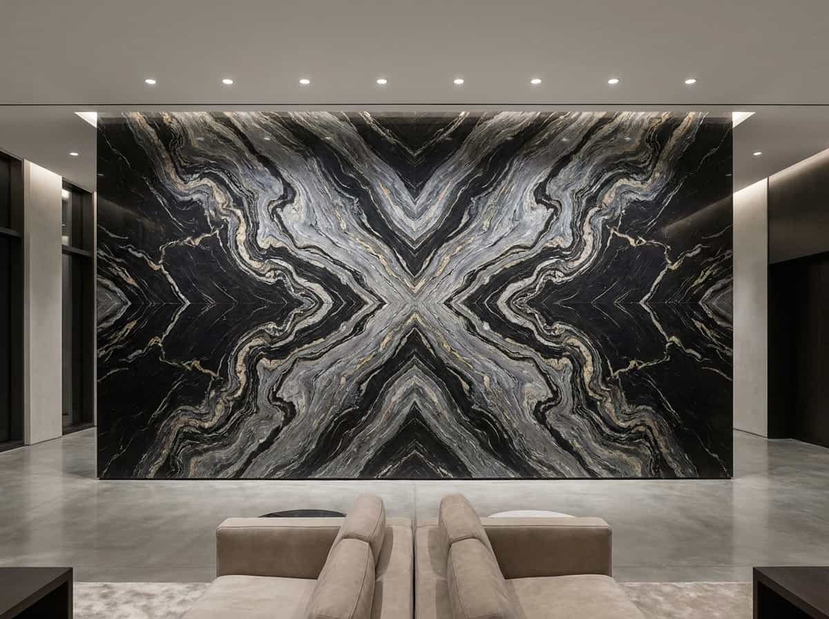 Silver Portoro Bookmatch View