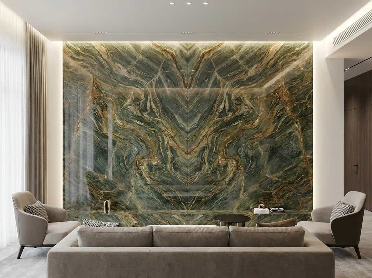 Rainforest Green Bookmatch View