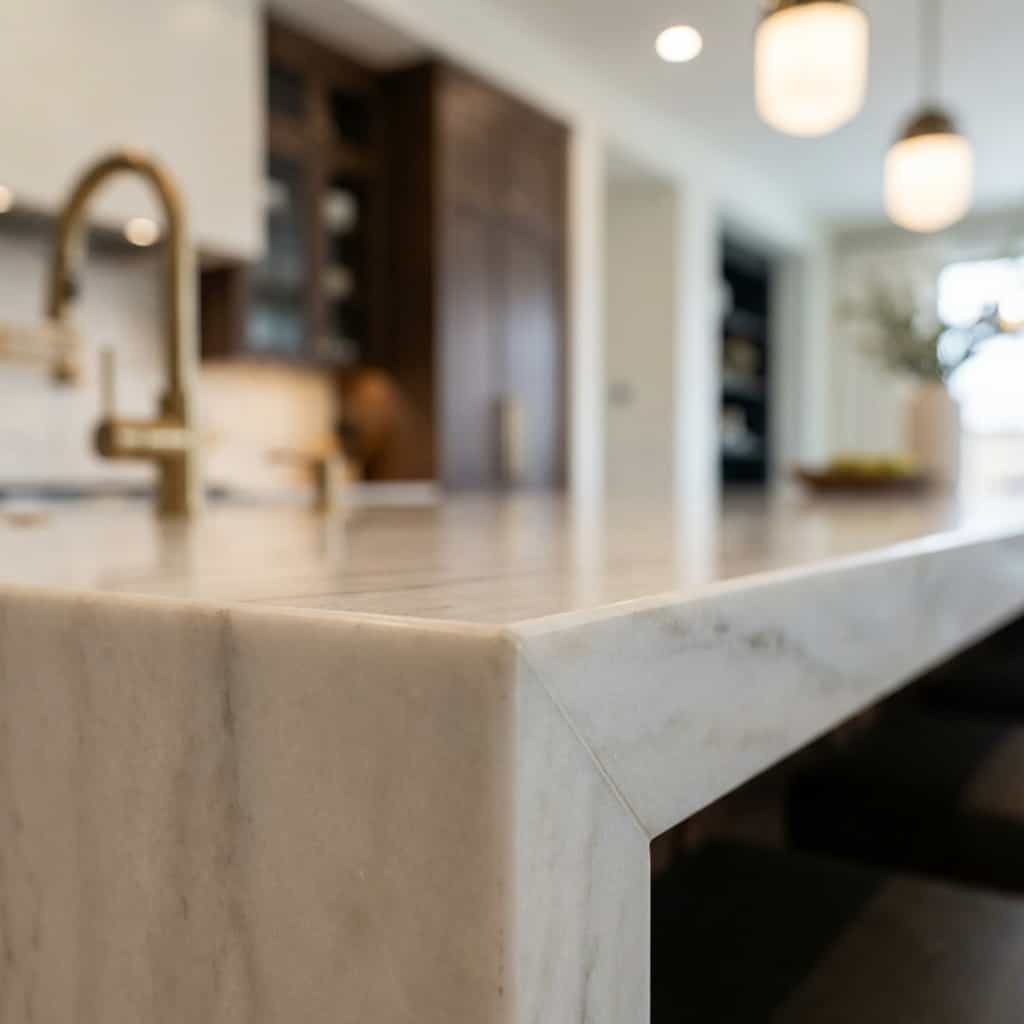 Makrana Pure White Edge Detail
