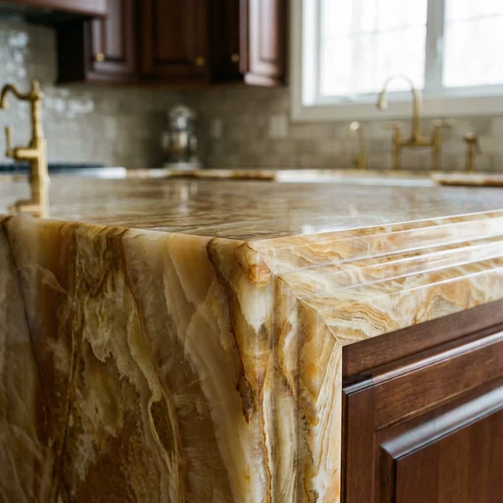 Beige Onyx Edge Detail