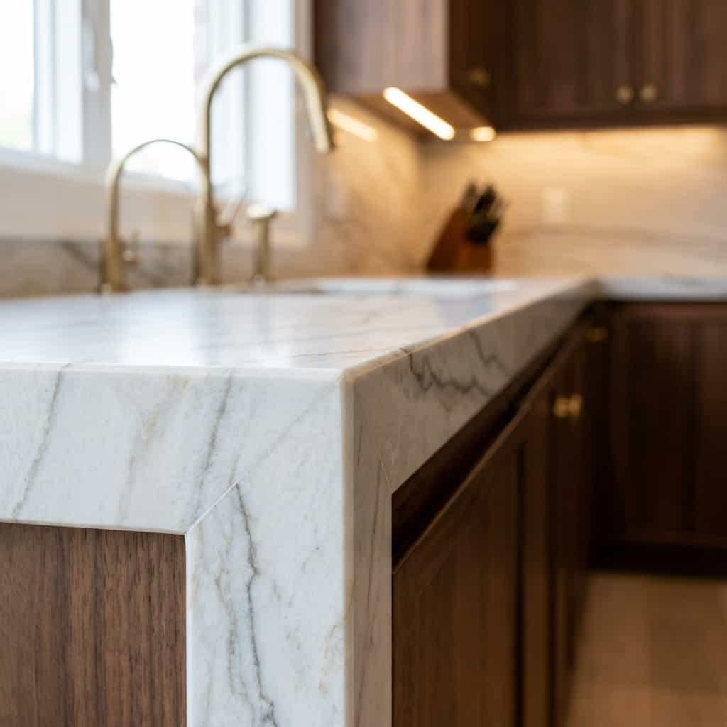 White Macaubas/Talai Edge Detail