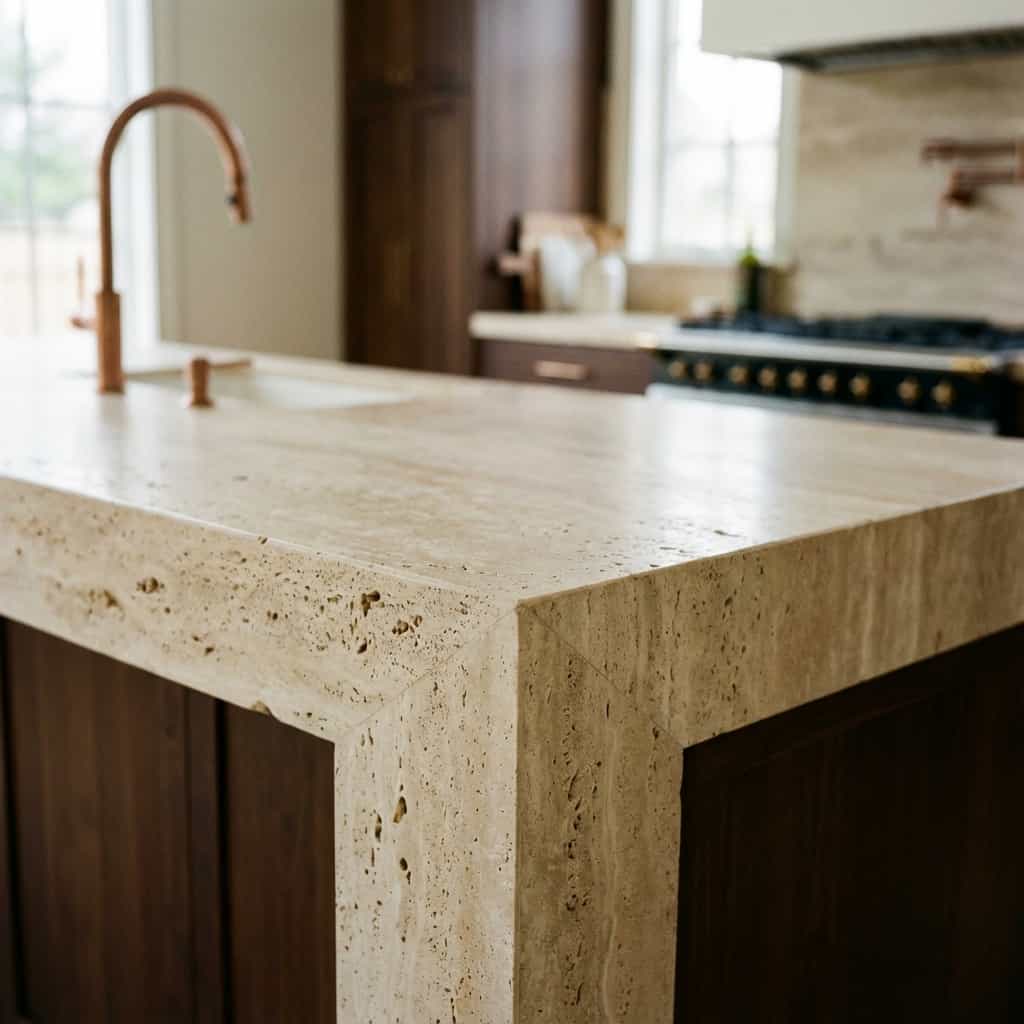 Roman Travertine Edge Detail