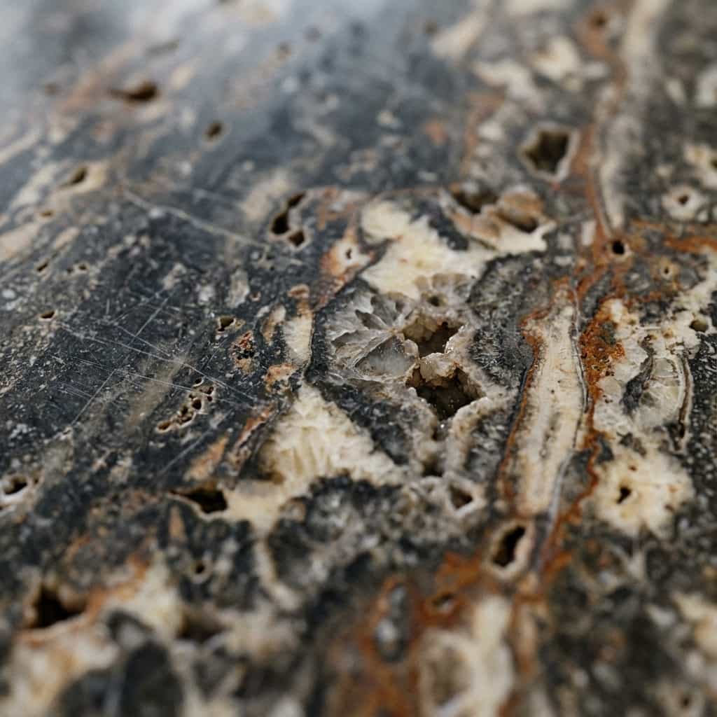 Titanium Travertine Texture Detail