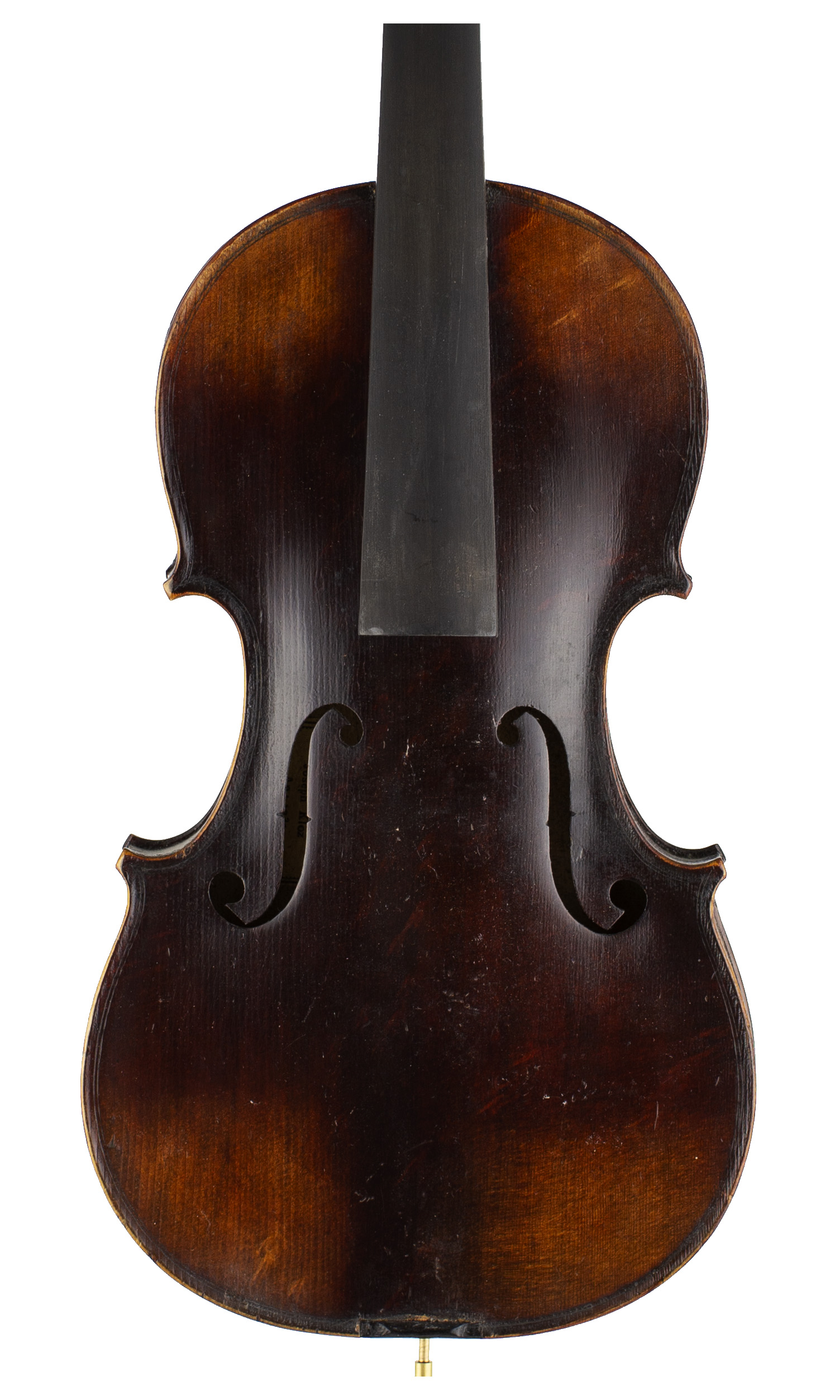 A violin, labelled Joseph Kloz