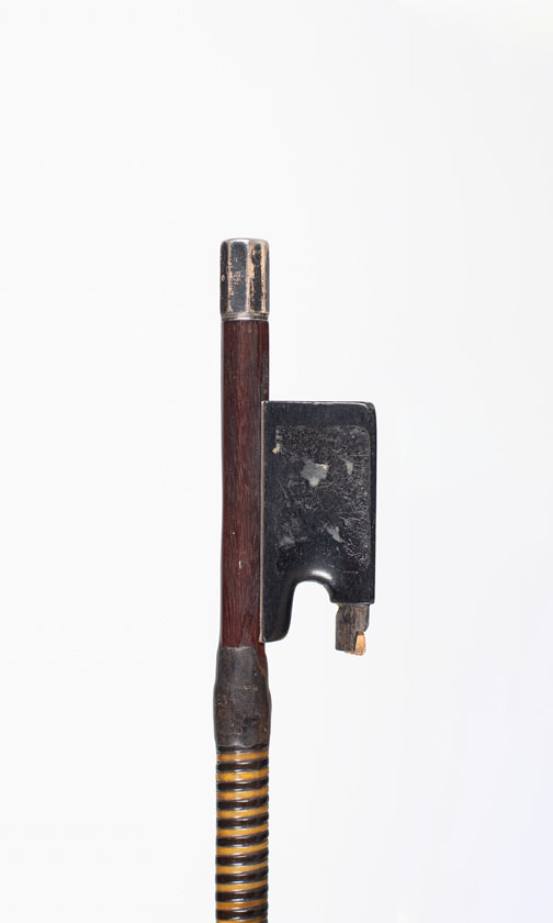A silver-mounted violin bow, probably Workshop of W. E. Hill & Sons, London, circa 1910