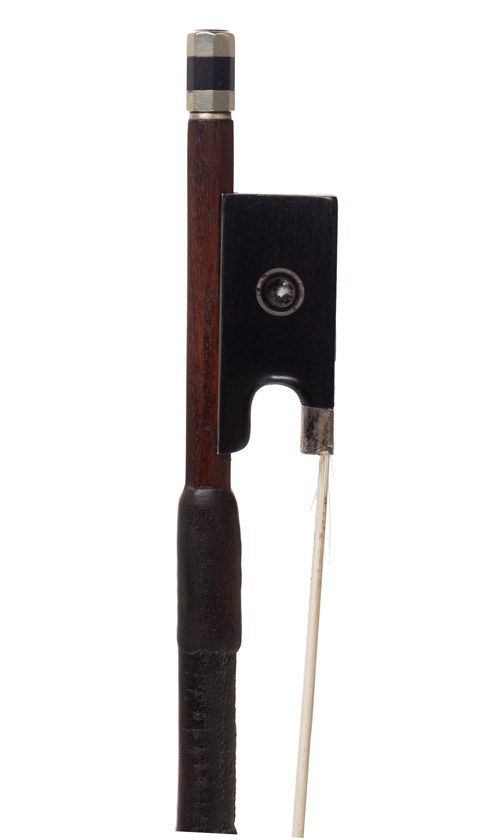 A silver-mounted violin bow by Claude Auguste Thomassin, Paris, circa 1910