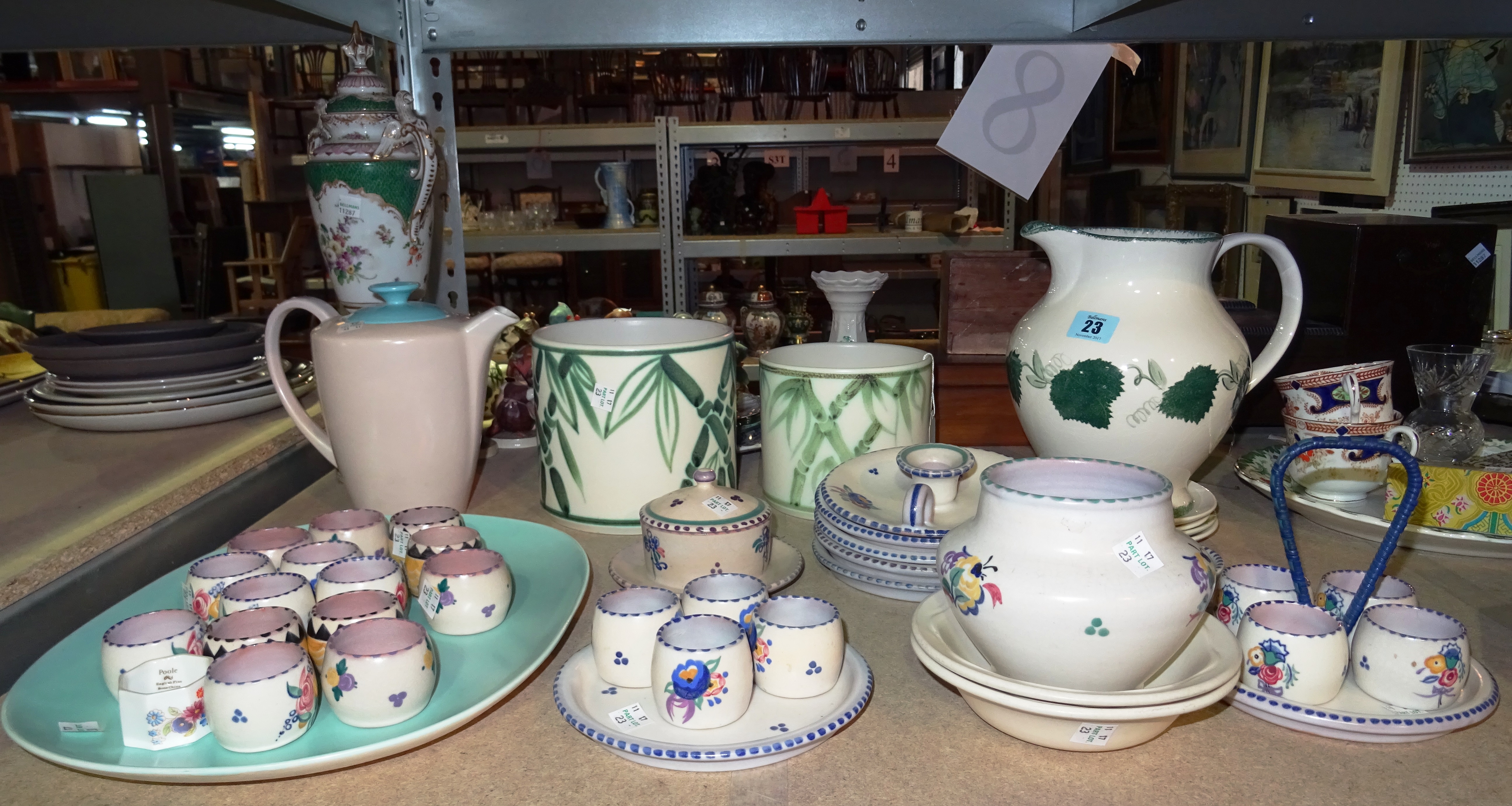A quantity of mixed Poole pottery, vases, tea sets and sundry. S2