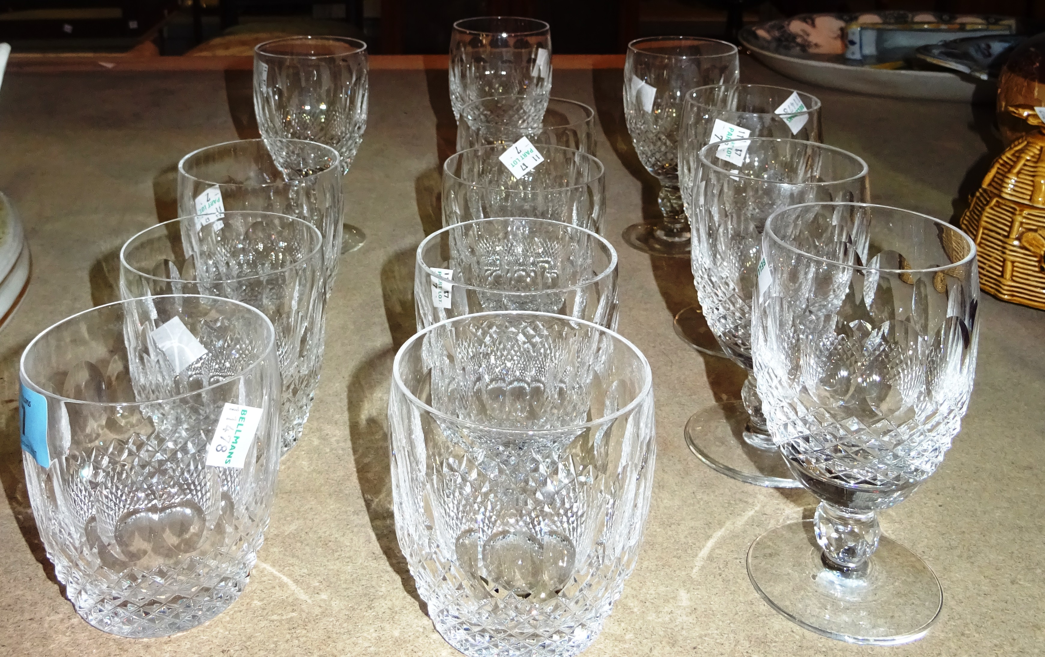 A group of thirteen Waterford glasses, (13).  S7