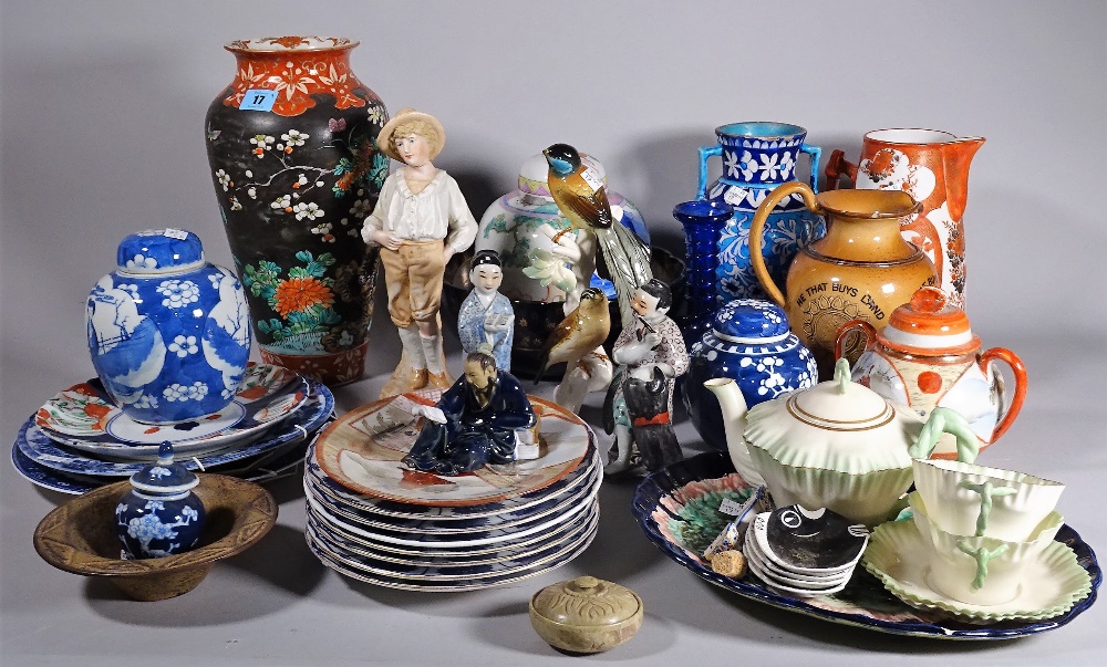 English and Asian ceramics, including; mainly modern bowls, jugs, vases and sundry, (qty).  S3M