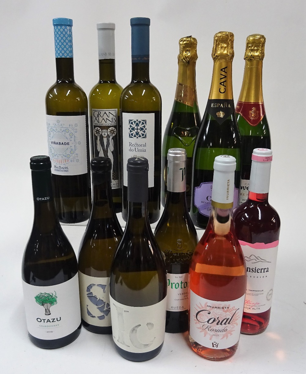 Spanish White, Rosé and Sparkling Wine: Otazu Chardonnay 2019; S. Garnatxa Blanca 2015; Ilercavonia Garnatxa Blanca 2019; Protos Verdejo 2019;...