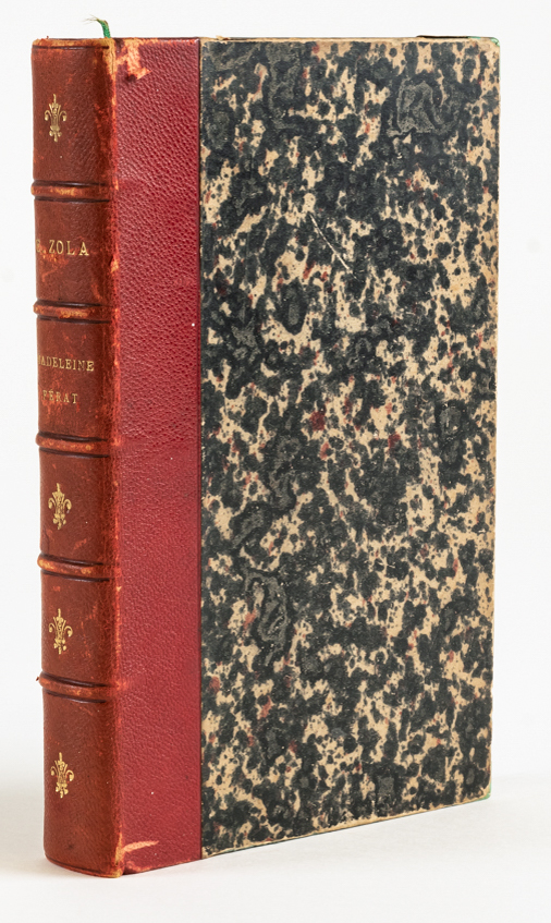 ZOLA, Émile (1840-1902). Madeleine Férat, Paris, 1892, 8vo, contemporary morocco-backed boards. "Nouvelle Édition". PRESENTATION COPY, inscribed by the author to Sir Campbell Clarke.