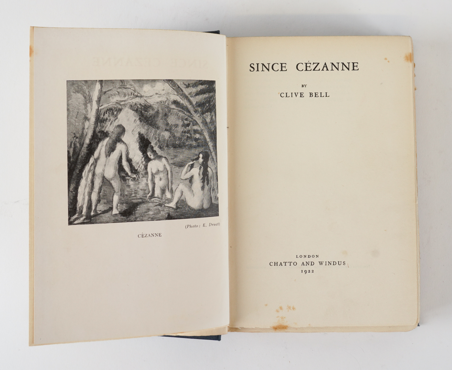 BELL, Clive (1881-1964). Since Cezanne, London, 1922, 8vo, half tone plates, original cloth. FIRST EDITION, with a pencil note by Eden and highlighting. With 12 other art reference books, some PRESENTATION COPIES to Anthony Eden. (13)