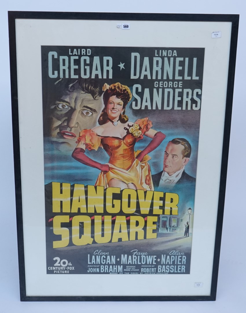 FILM POSTER: HANGOVER SQUARE, 1944