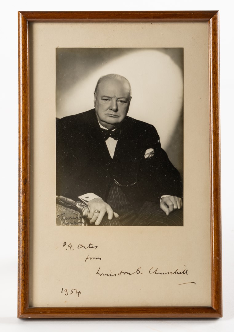 CHURCHILL, Winston Spencer (1874-1965), Clementine CHURCHILL (1885-1977), Clement ATTLEE (1883-1967), Peter Geoffrey OATES (1919-2007), and others. An archive of manuscript and printed material. Please see the full description. (qty)