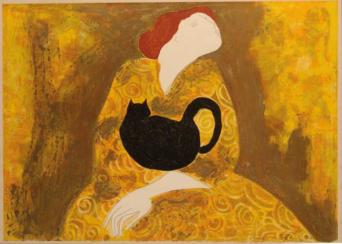 * LINDA LE KINFF (b. 1949) 'Le Chat Noir'