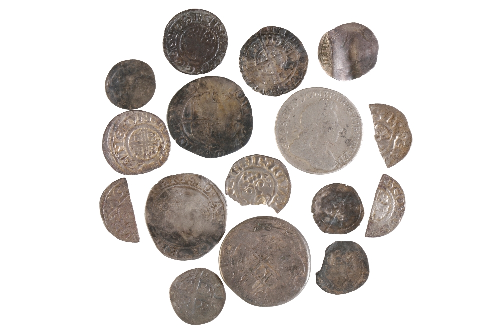 COLLECTION OF GROUND-DUG HAMMERED AND MILLED COINS
