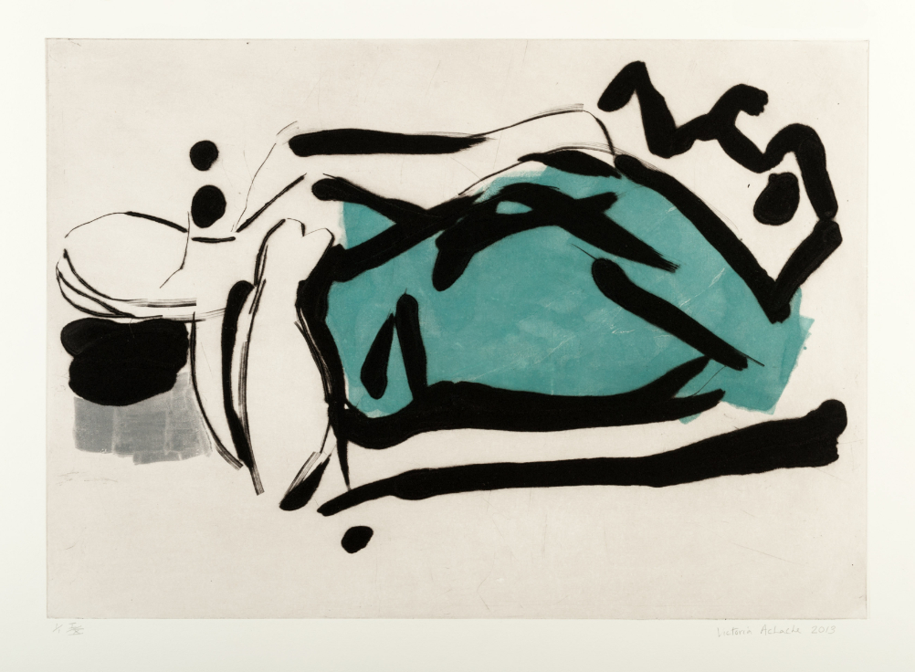VICTORIA ACHACHE (b. 1952) 'Figure Lying, 2013'