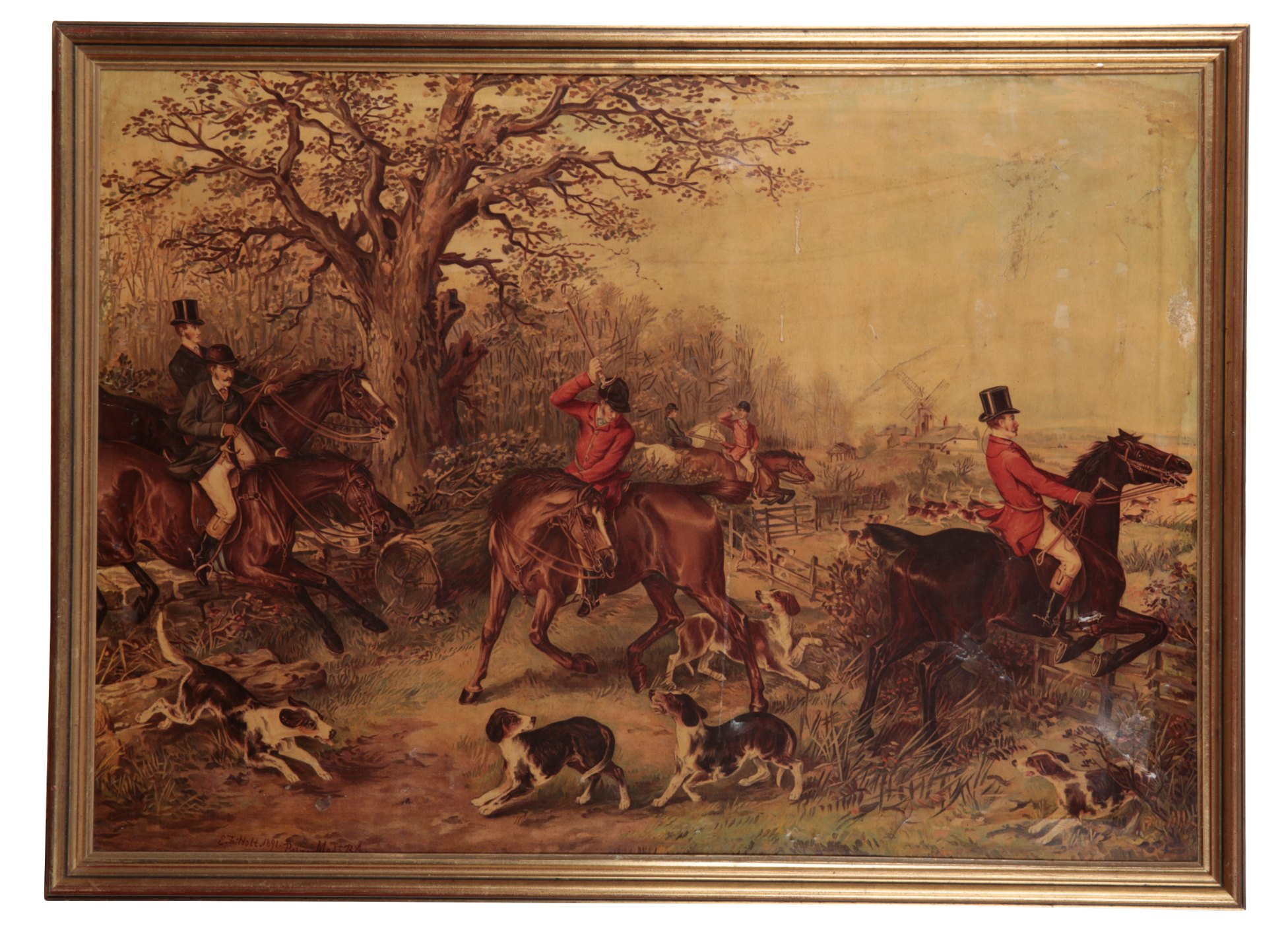AFTER EDWIN FREDERICK HOLT (1830-1912) A Pair of reproduction hunting scenes