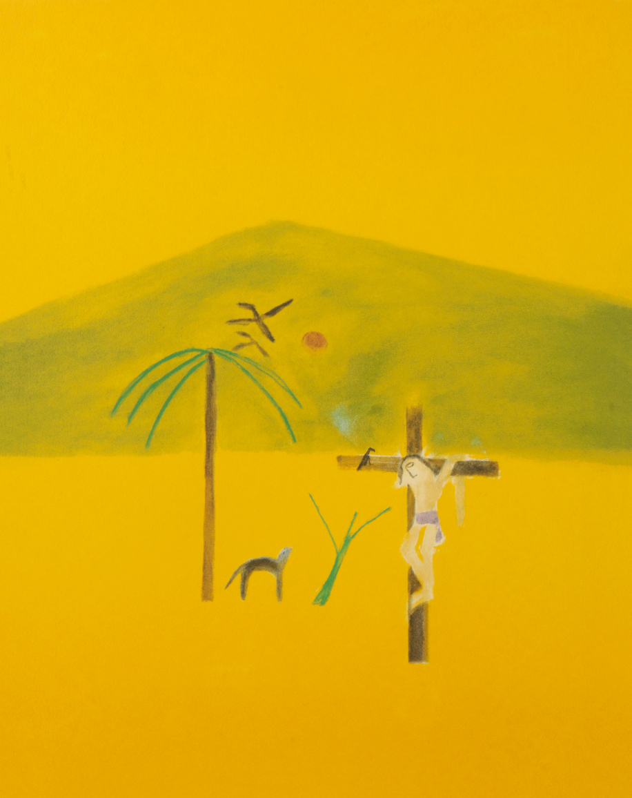 *CRAIGIE AITCHISON (1926-2009) 'Indian Crucifixion'
