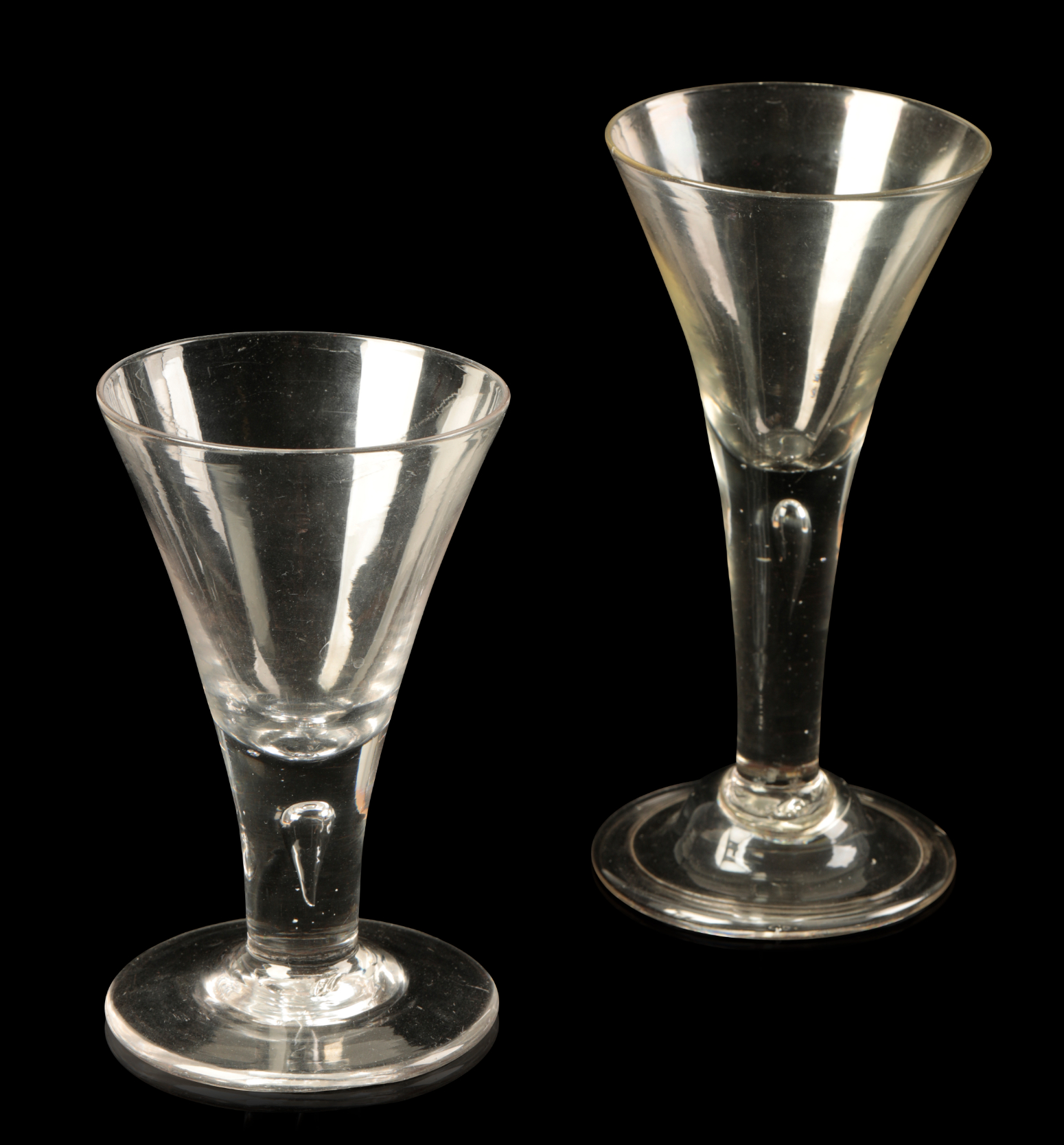 Sold at Auction: Set 8 Faceted BACCARAT Crystal Drink Glasses