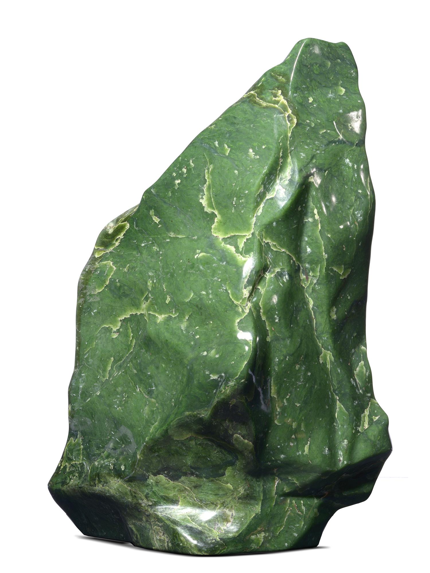 A nephrite freeform 68cm high, 47.5kg