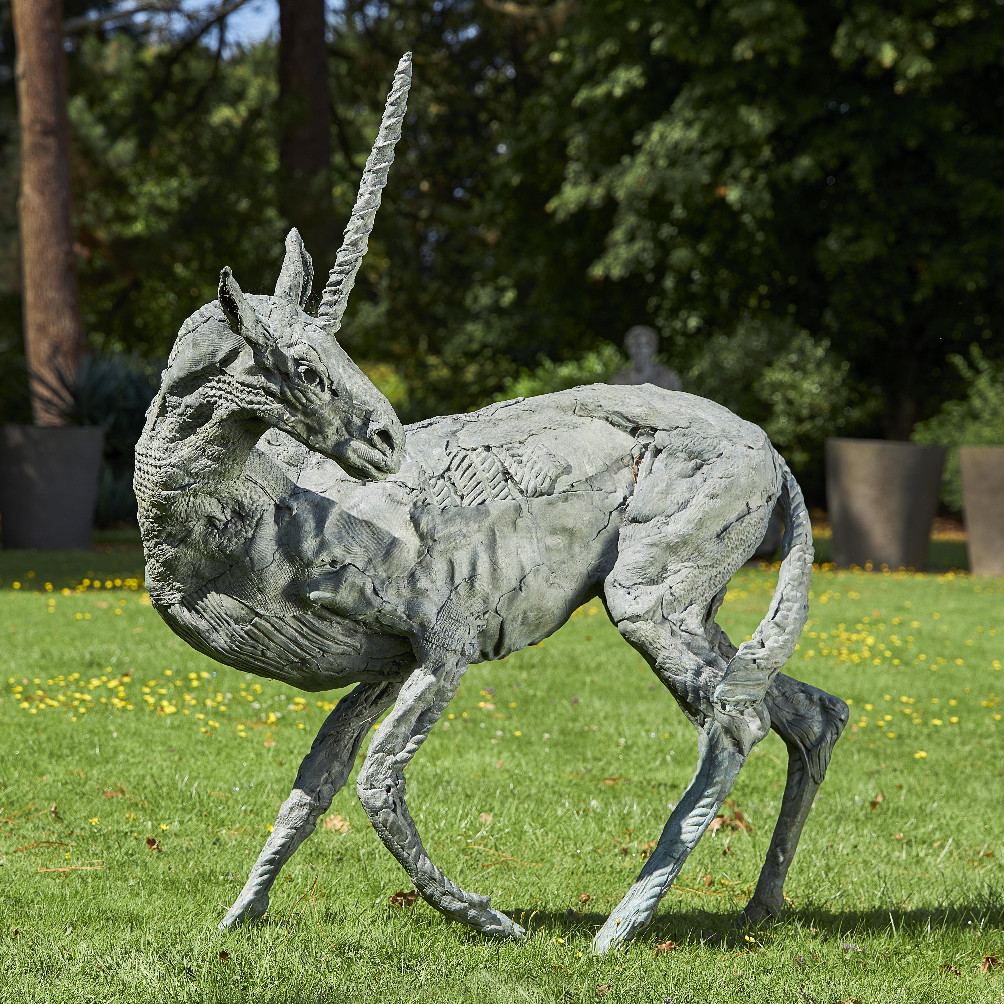 Marjan Wouda Unicorn Bronze Signed Marjan 130cm high