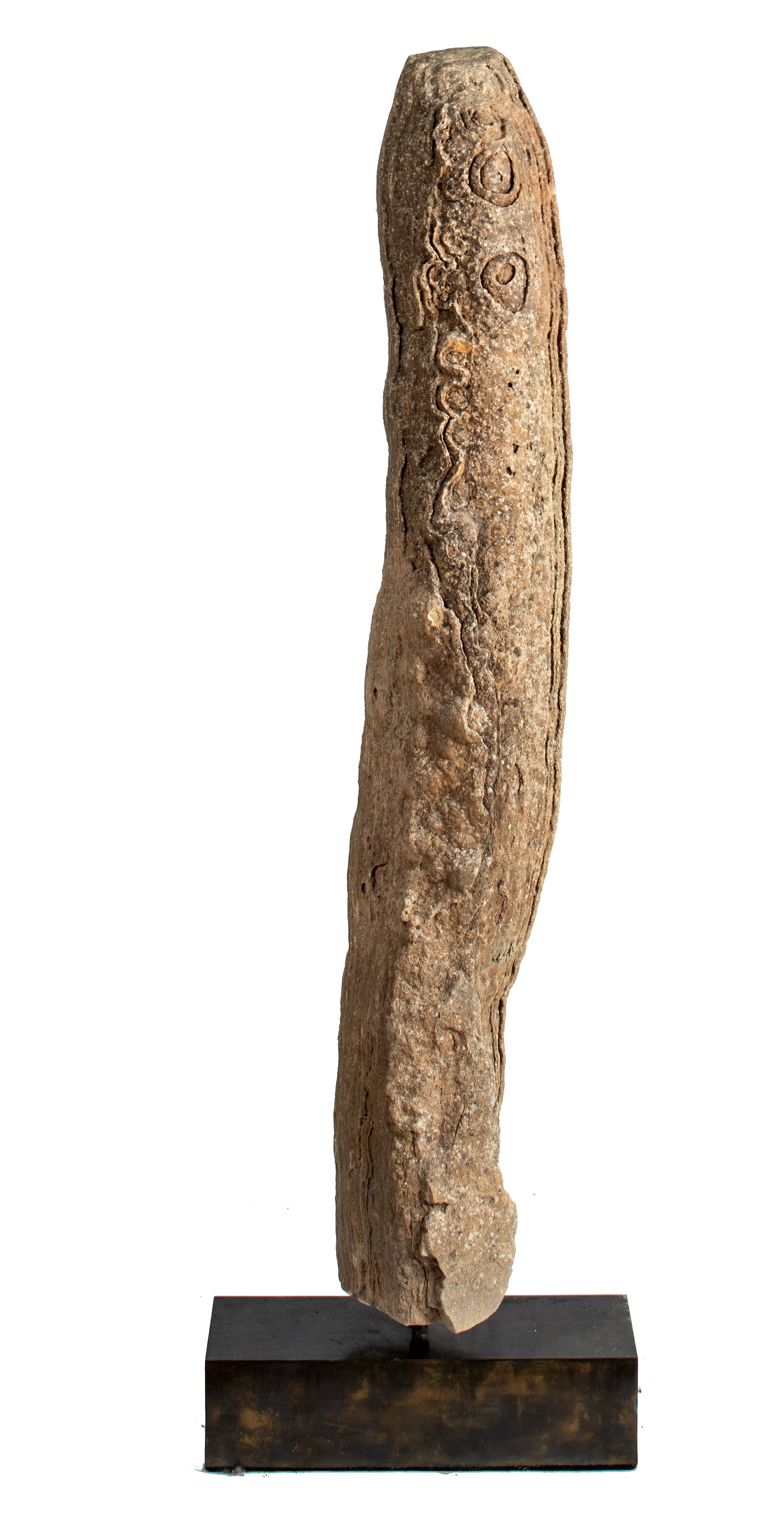A gypsum stalactite on stand