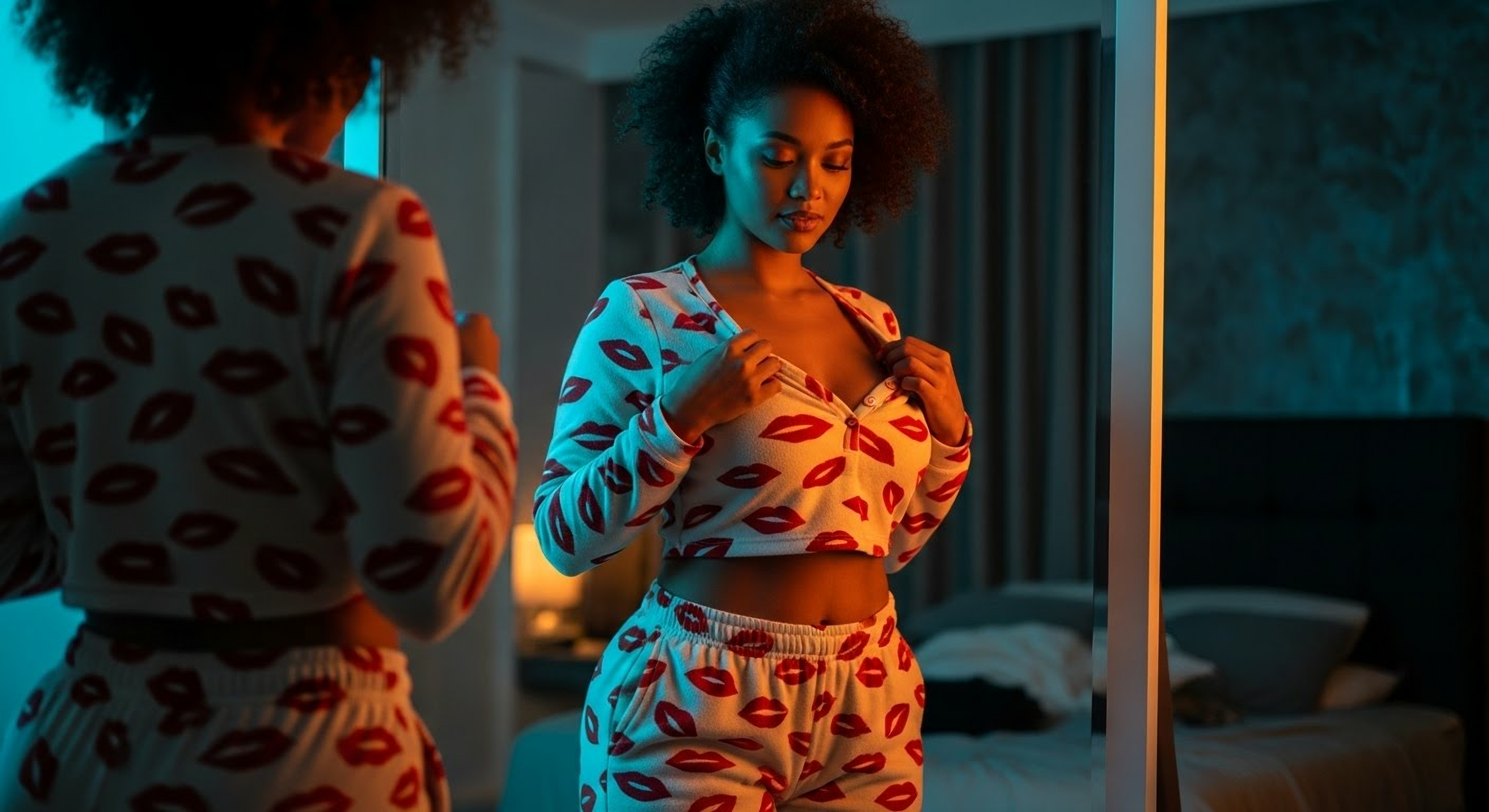 Combinaison bleu en coton