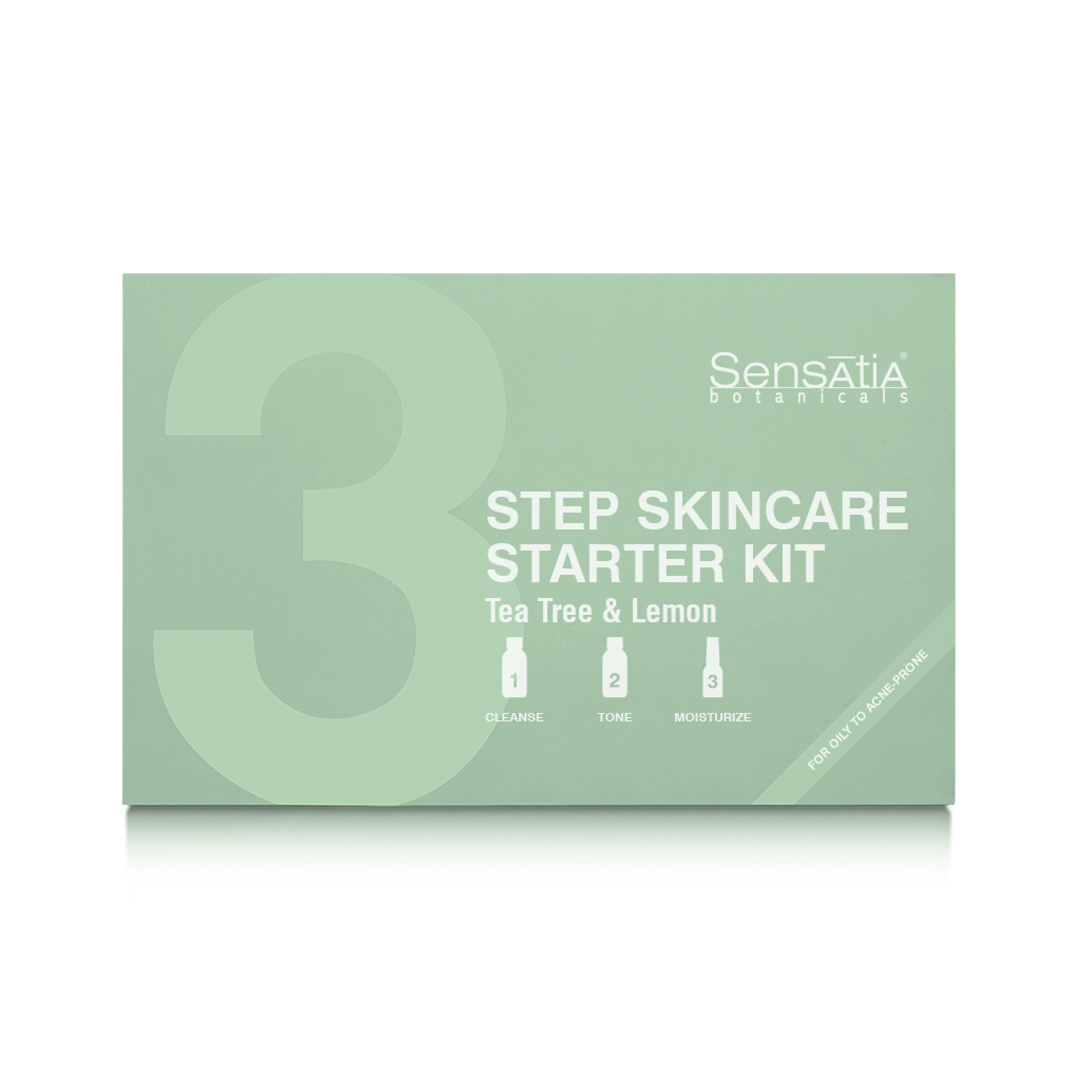 3-Step Skincare Starter Kit - Tea Tree & Lemon | Sensatia Botanicals